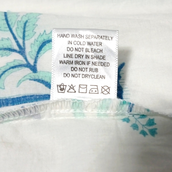 Anthropolgie Ro's Garden Cotton Adjustable Long Sleeve Button Down Mini Dress. M - Picture 7 of 9